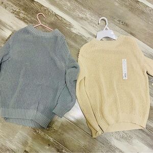 Cozy Sweater bundle - blue and Cream